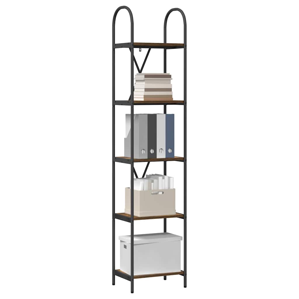 Libreria Rovere fumÃƒÂ© 40 x 30 x 183 cm Legno multistrato