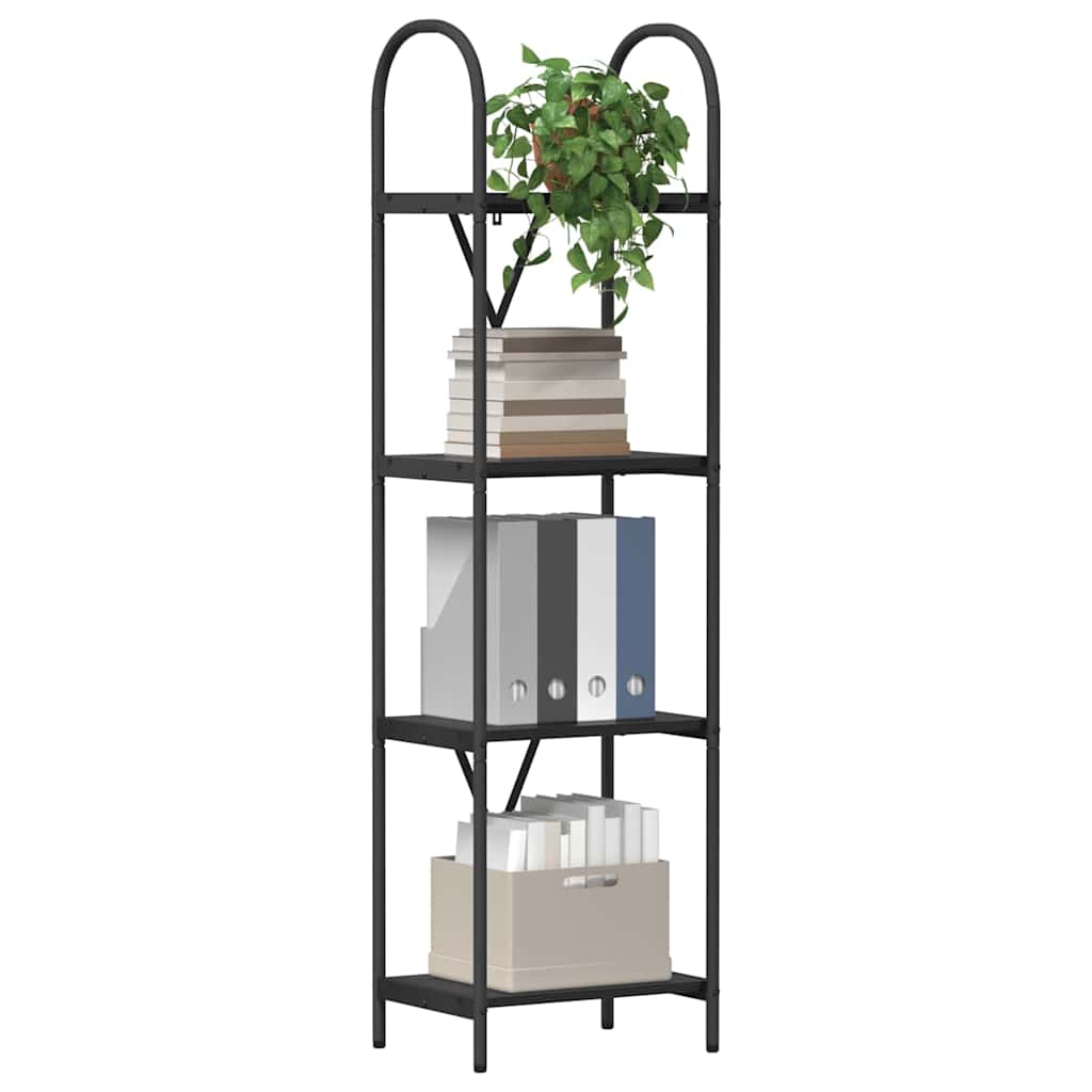 Libreria Rovere Nero 40 x 30 x 146 cm Legno multistrato