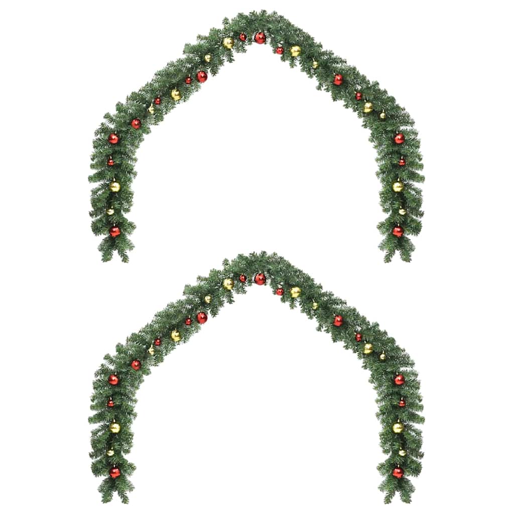 Ghirlanda di Natale con 600 LED 2 pcs Verde PVC