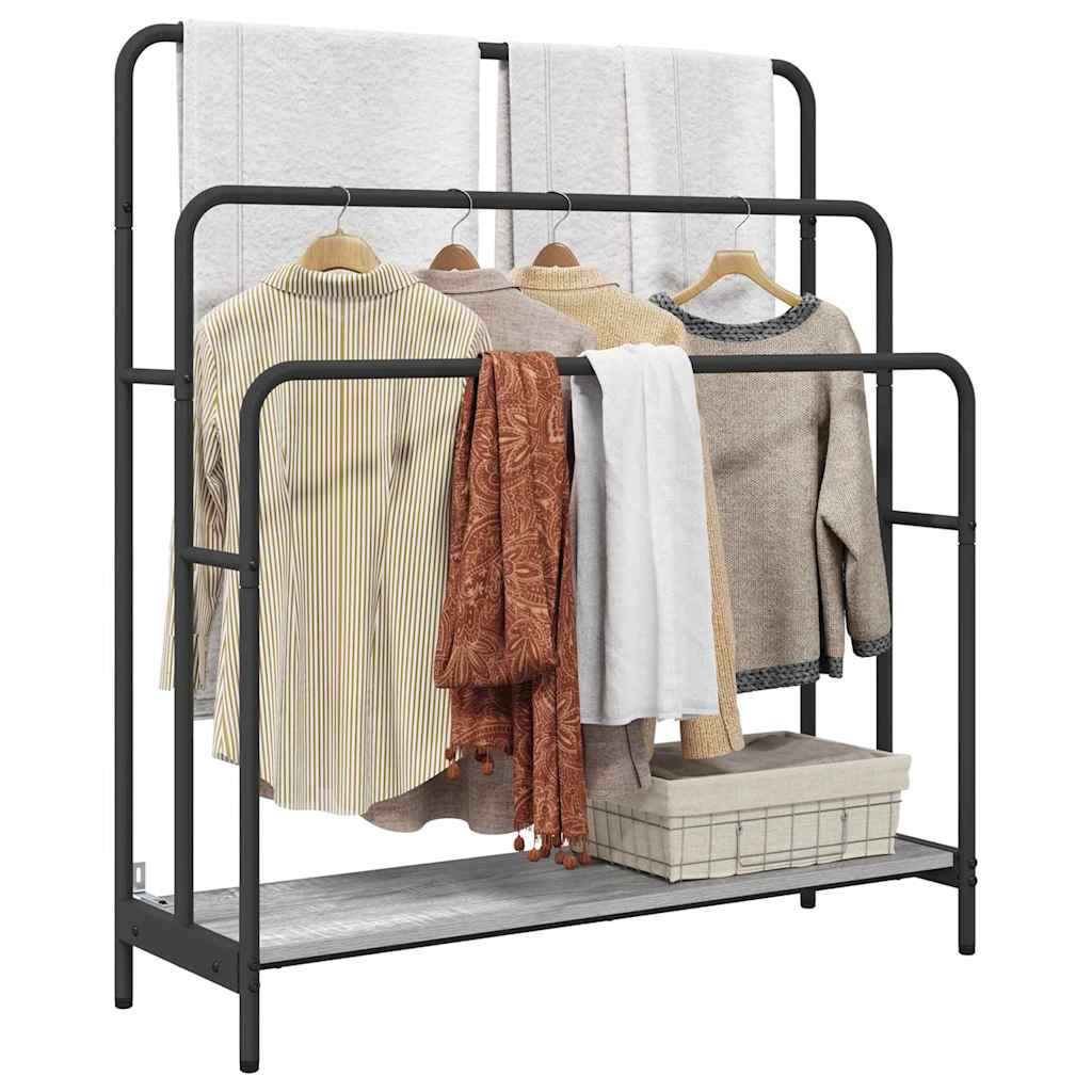 Appendiabiti Grigio Sonoma 90 x 30 x 100,5 cm Legno multistrato