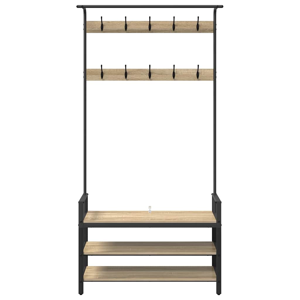 Appendiabiti Rovere Sonoma 95 x 34 x 184 cm Legno multistrato