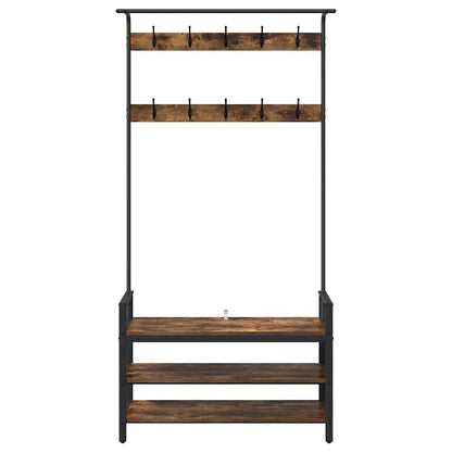 Appendiabiti Rovere fumÃ© 95 x 34 x 184 cm Legno multistrato