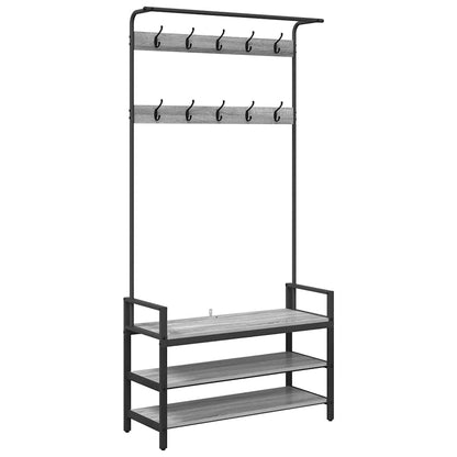 Appendiabiti Grigio Sonoma 95 x 34 x 184 cm Legno multistrato
