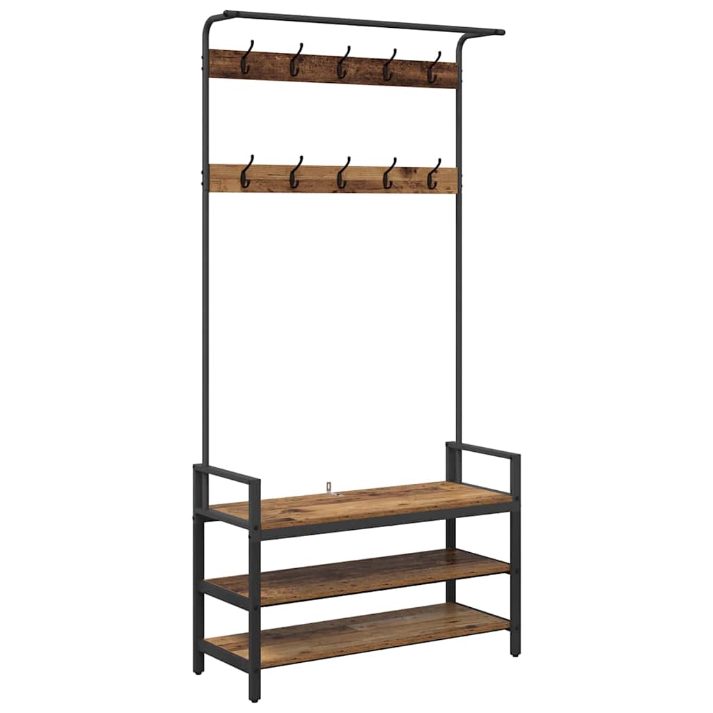 Appendiabiti Legno vecchio 95 x 34 x 184 cm Legno multistrato
