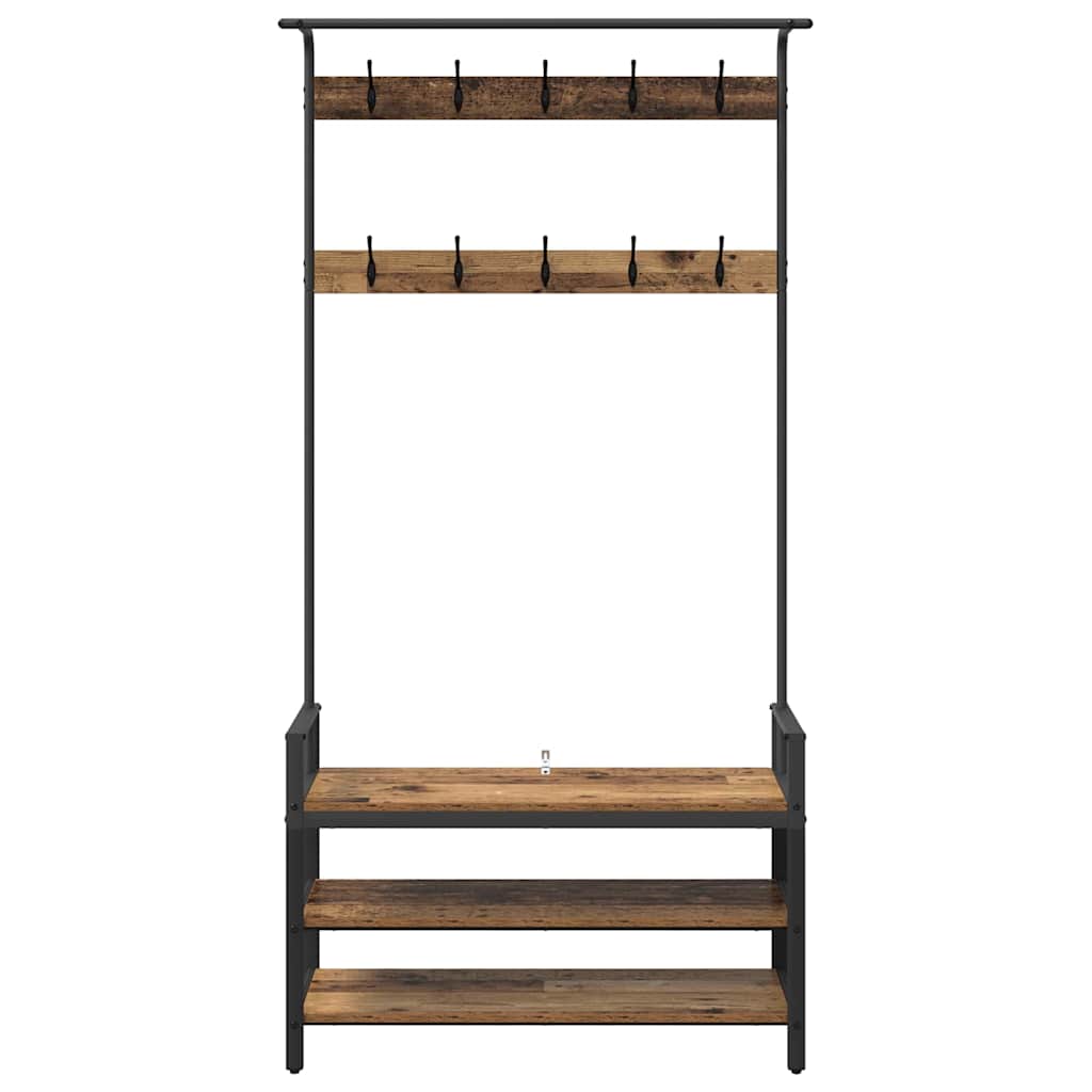 Appendiabiti Legno vecchio 95 x 34 x 184 cm Legno multistrato
