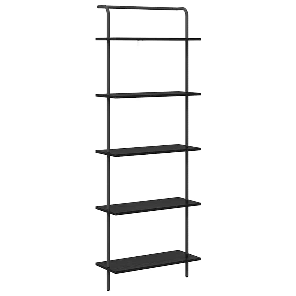 Libreria Rovere Nero 60 x 24 x 168 cm Legno multistrato