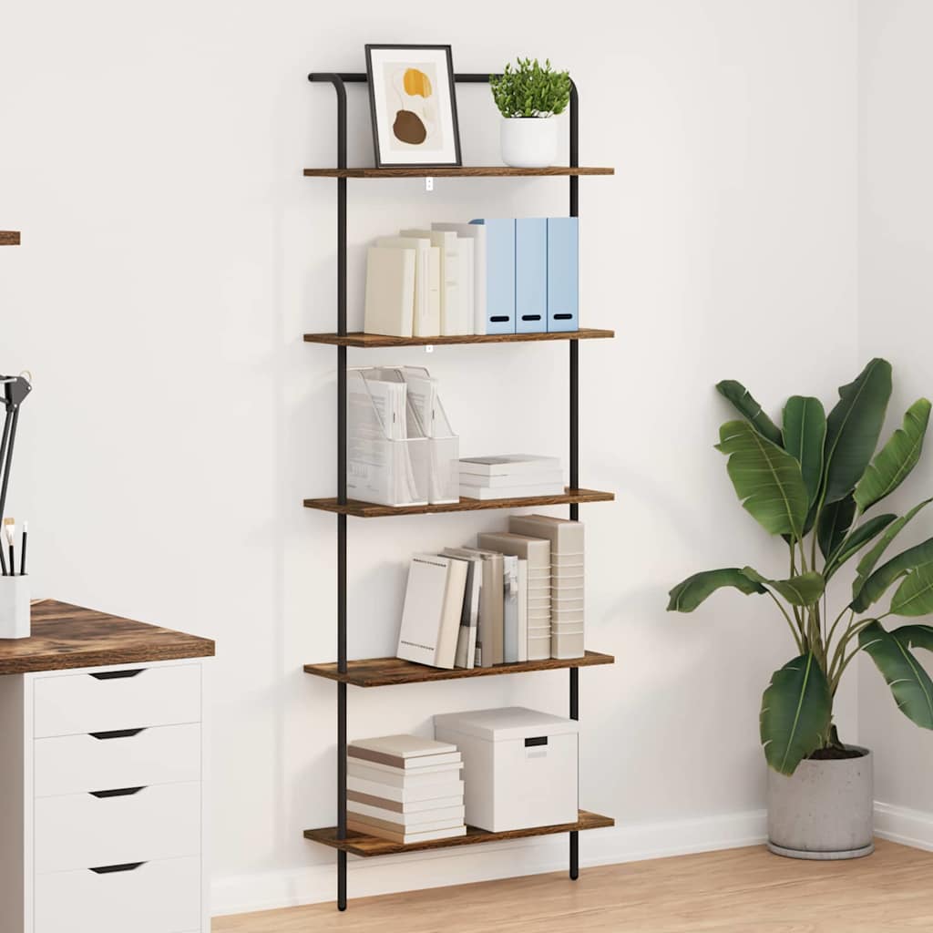 Libreria Rovere fumÃ© 60 x 24 x 168 cm Legno multistrato