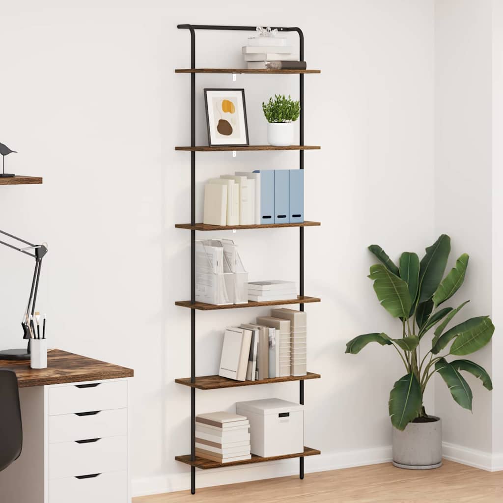 Libreria Rovere fumÃƒÆ’Ã‚Â© 60 x 24 x 203 cm Legno multistrato