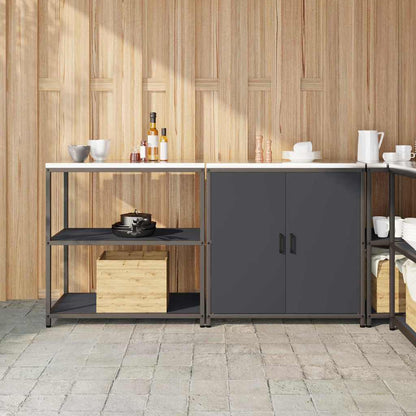 Set di Stoccaggio per Cucina con lo scaffale 2 pcs Antracite