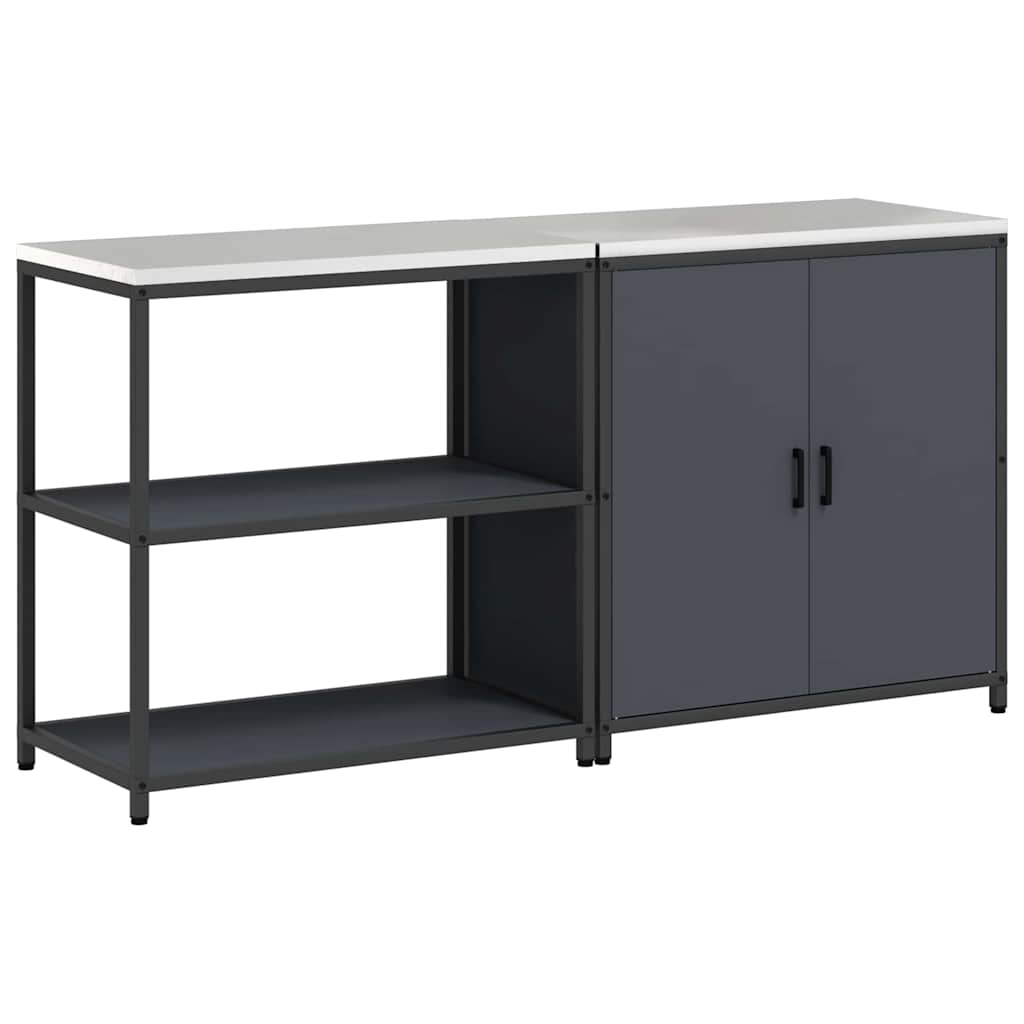 Set di Stoccaggio per Cucina con lo scaffale 2 pcs Antracite