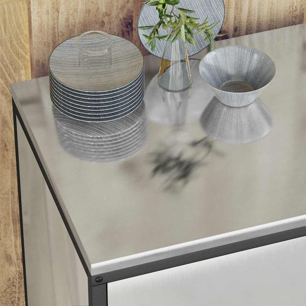 Set di Stoccaggio per Cucina 2 pcs Argento Acciaio zincato