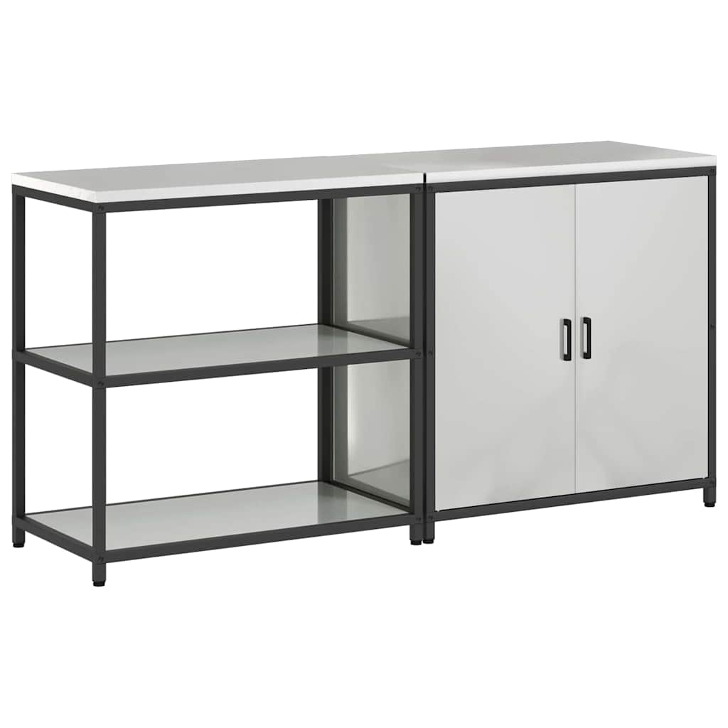 Set di Stoccaggio per Cucina 2 pcs Argento Acciaio zincato