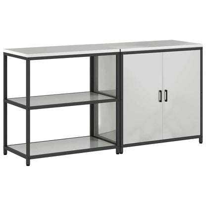 Set di Stoccaggio per Cucina 2 pcs Argento Acciaio zincato