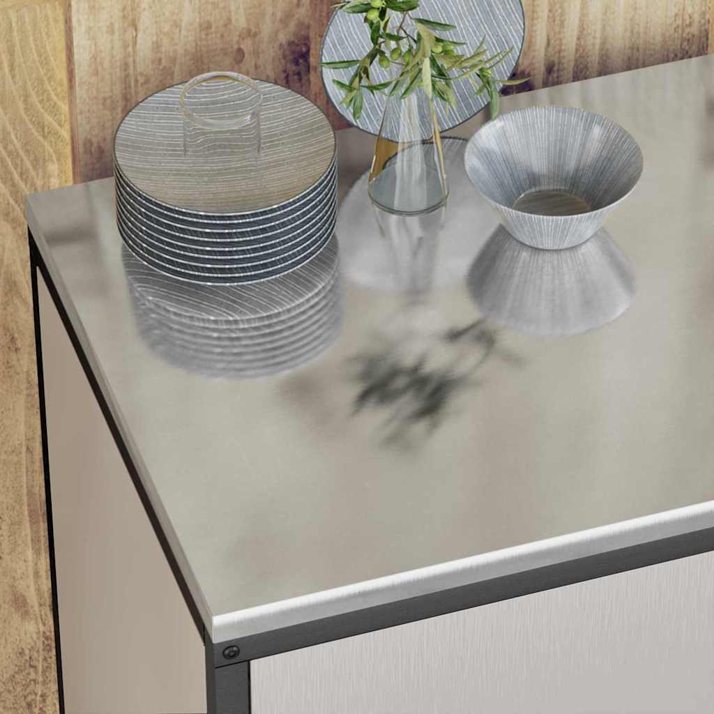Set di Stoccaggio per Cucina 2 pcs Argento Acciaio inossidabile