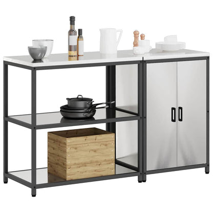 Set di Stoccaggio per Cucina 2 pcs Argento Acciaio inossidabile