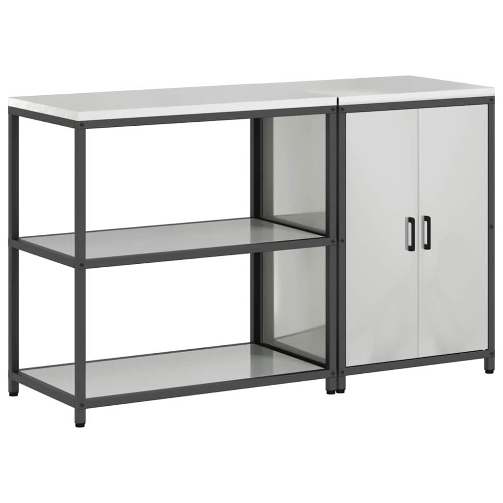 Set di Stoccaggio per Cucina 2 pcs Argento Acciaio zincato
