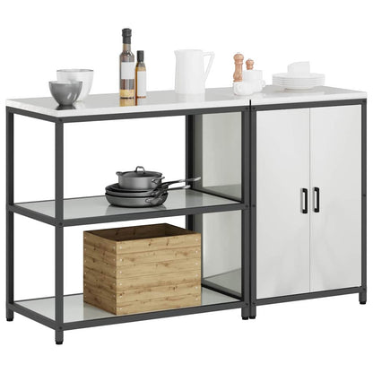 Set di Stoccaggio per Cucina 2 pcs Argento Acciaio zincato