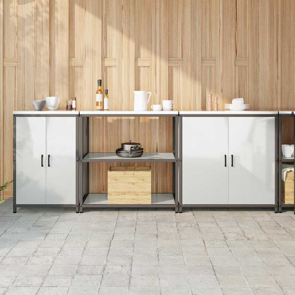 Set di Stoccaggio per Cucina 3 pcs Argento Acciaio zincato