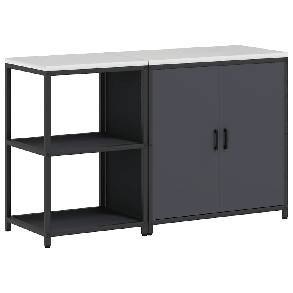 Set di Stoccaggio per Cucina con lo scaffale 2 pcs Antracite