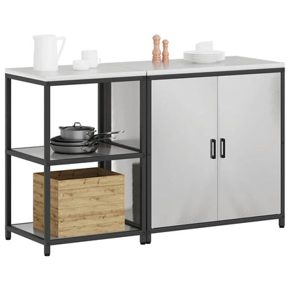 Set di Stoccaggio per Cucina 2 pcs Argento Acciaio inossidabile