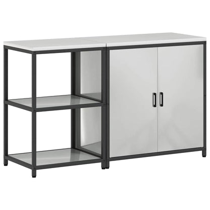 Set di Stoccaggio per Cucina 2 pcs Argento Acciaio zincato