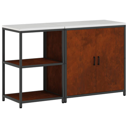 Set di Stoccaggio per Cucina con lo scaffale 2 pcs Ruggine