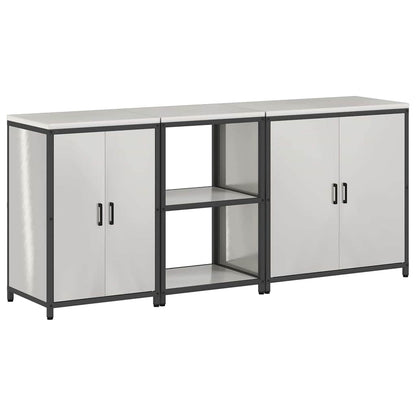 Set di Stoccaggio per Cucina 3 pcs Argento Acciaio inossidabile