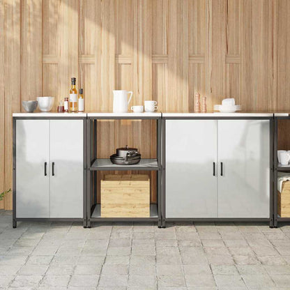 Set di Stoccaggio per Cucina 3 pcs Argento Acciaio zincato