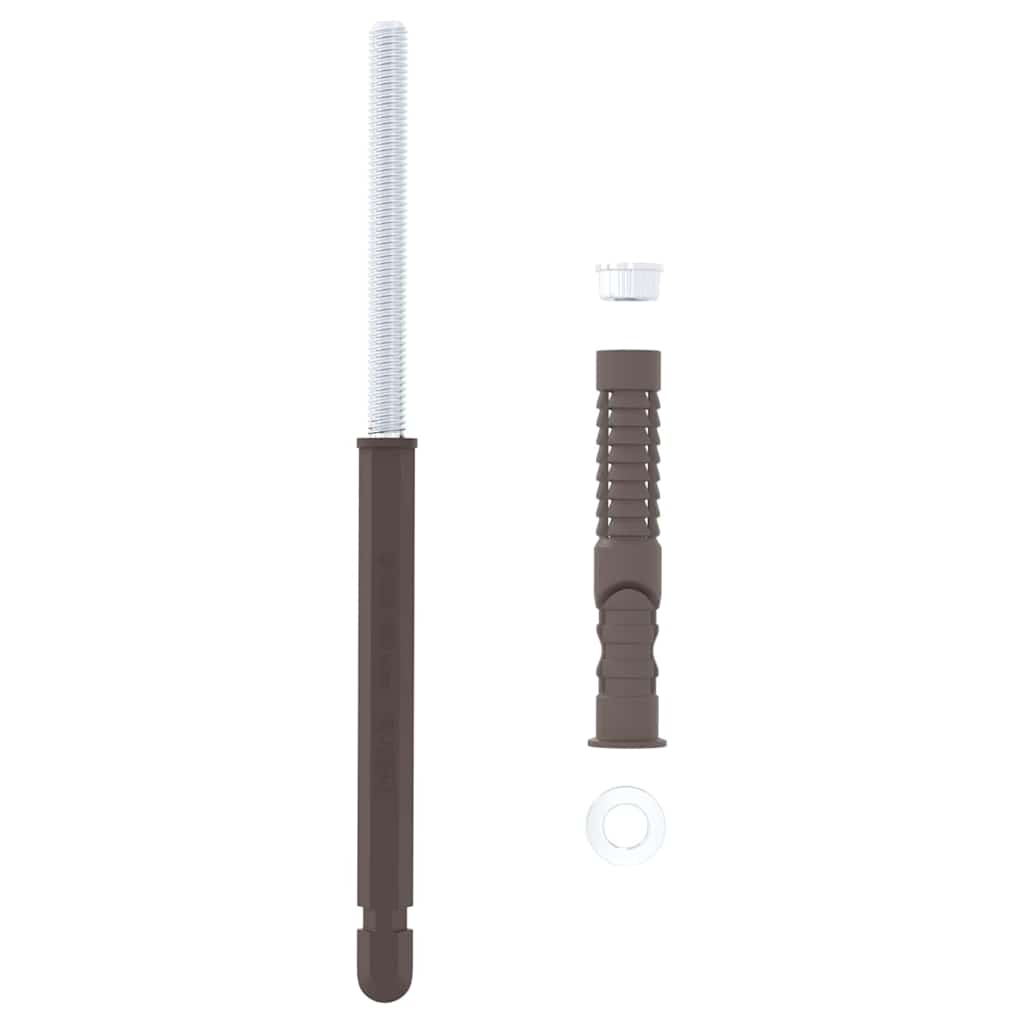 Supporti per Mensole Flottanti 12 pcs Beige Ã˜10 x 170 mm