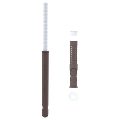 Supporti per Mensole Flottanti 12 pcs Beige Ã˜10 x 170 mm