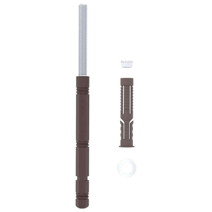 Supporti per Mensole Flottanti 12 pcs Beige Ã˜14 x 210 mm
