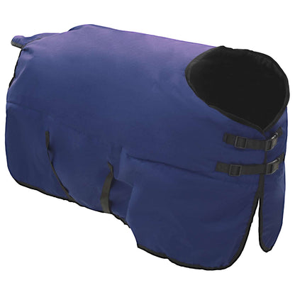 Coperta per Cavalli Verde Scuro e Nero 155 cm Poliestere