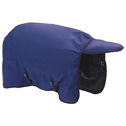 Coperta per Cavalli Verde Scuro e Nero 165 cm Poliestere