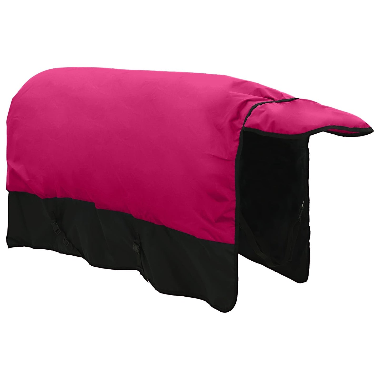 Coperta per Cavalli Rosa e Nero 135 cm Poliestere