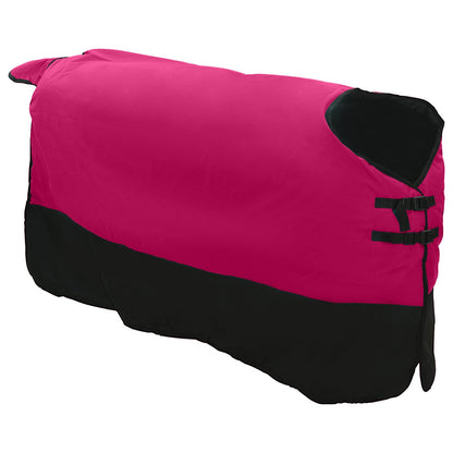 Coperta per Cavalli Rosa e Nero 145 cm Poliestere
