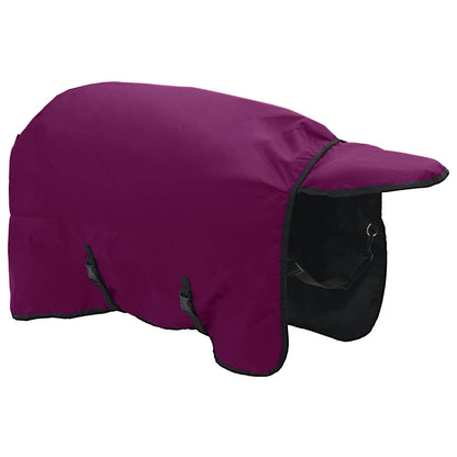 Coperta per Cavalli Verde Scuro e Nero 75 cm Poliestere