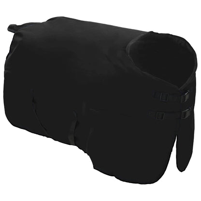 Coperta per Cavalli Verde Scuro e Nero 155 cm Poliestere