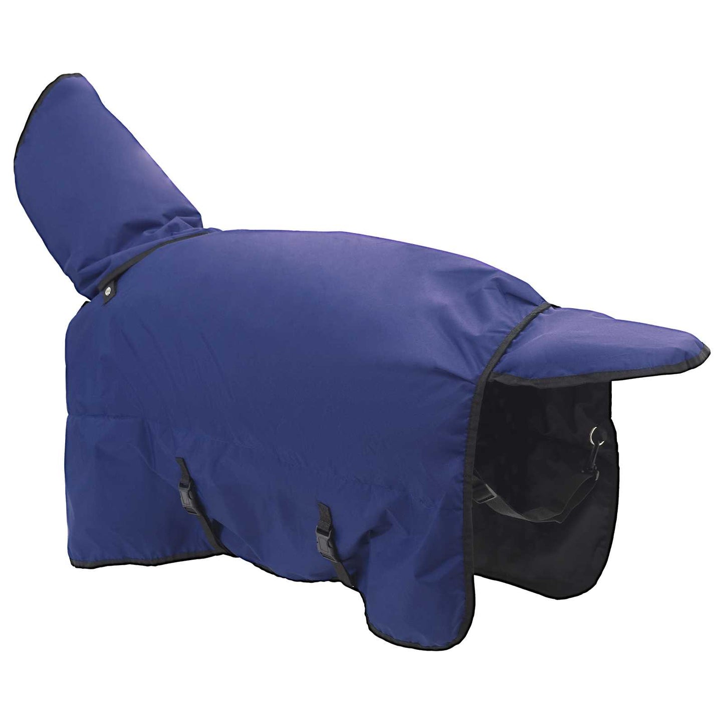 Coperta per Cavalli Verde Scuro e Nero 105 cm Poliestere