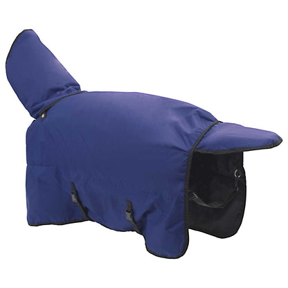 Coperta per Cavalli Verde Scuro e Nero 145 cm Poliestere