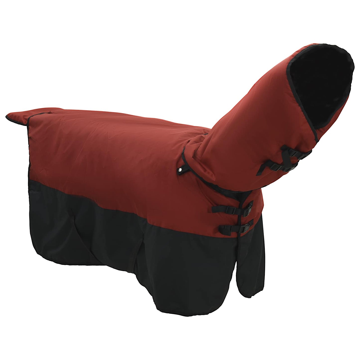Coperta per Cavalli Verde Scuro e Nero 125 cm Poliestere