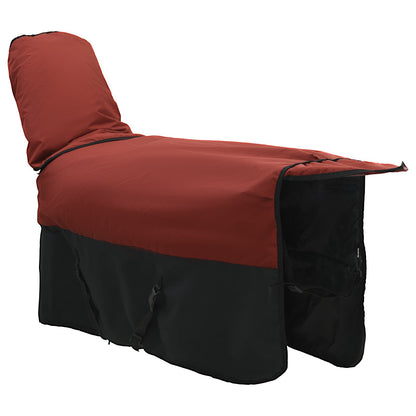 Coperta per Cavalli Verde Scuro e Nero 165 cm Poliestere
