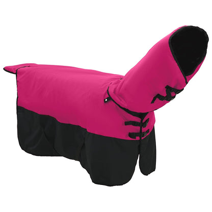 Coperta per Cavalli Rosa e Nero 95 cm Poliestere