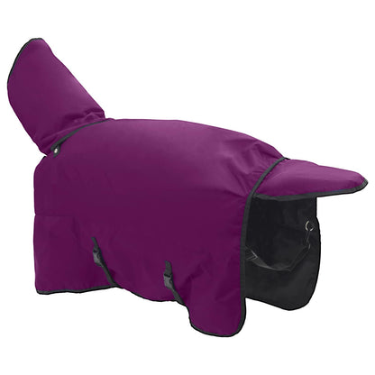 Coperta per Cavalli Verde Scuro e Nero 135 cm Poliestere