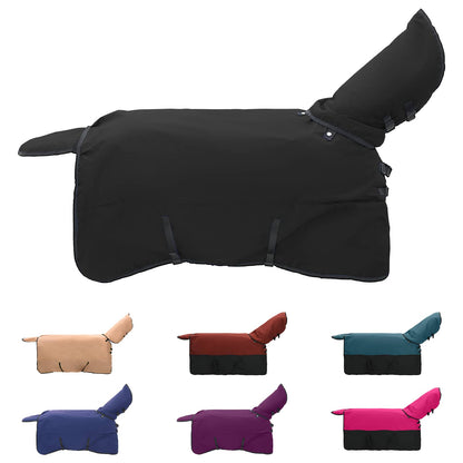 Coperta per Cavalli Verde Scuro e Nero 125 cm Poliestere