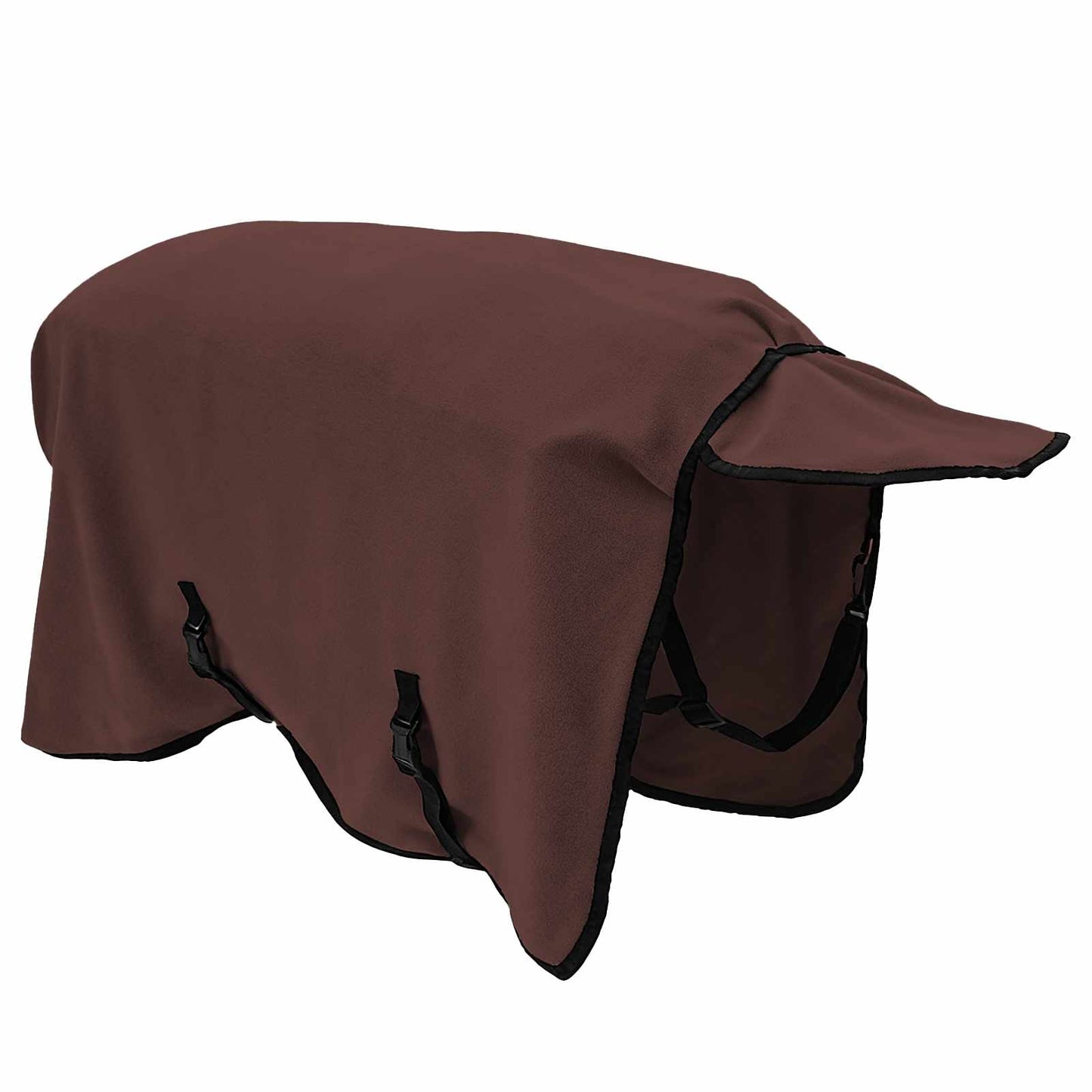 Coperta per Cavalli Marrone Scuro Completo Poliestere