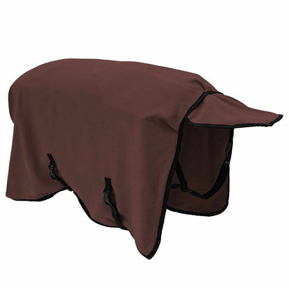 Coperta per Cavalli Marrone Scuro Completo Poliestere