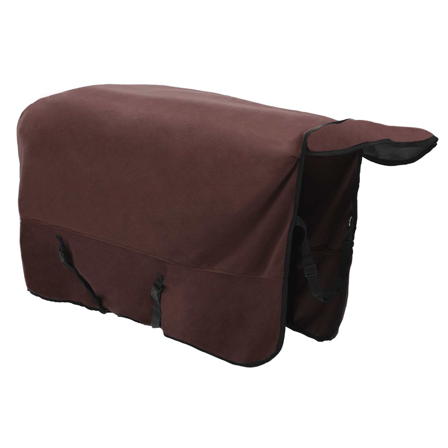 Coperta per Cavalli Marrone Scuro Completo Poliestere