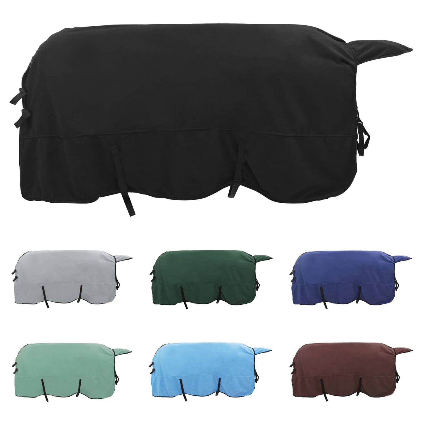 Coperta per Cavalli Nero Poliestere