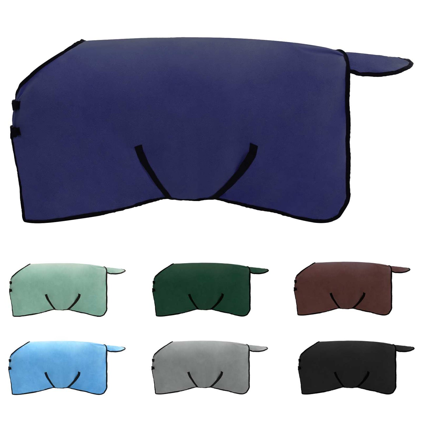 Coperta per Cavalli Blu navy Poliestere