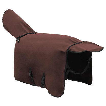 Coperta per Cavalli Marrone Scuro Completo Poliestere